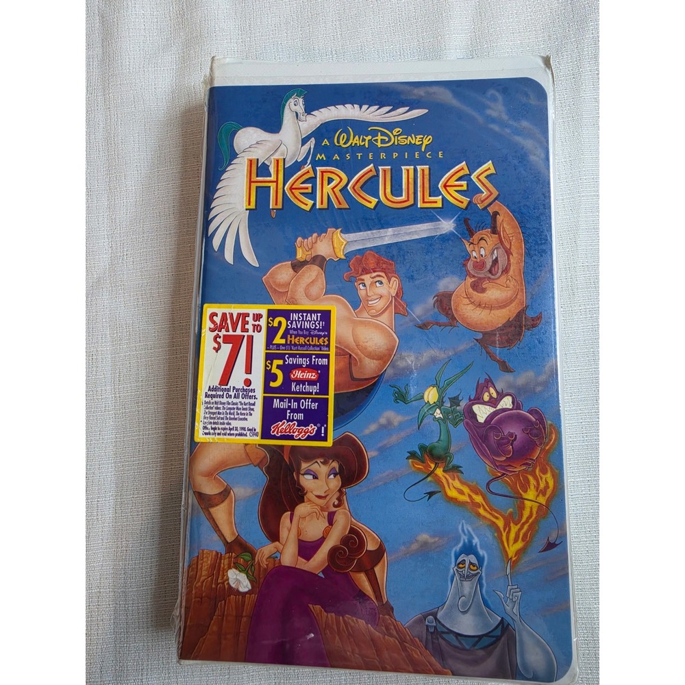 Disney Hercules VHS Masterpiece Collection Factory Sealed New Vintage 1998